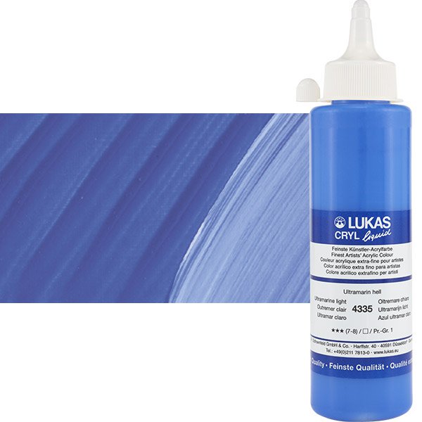 LukasCryl Liquid 250 ml 4335 Ultramarine Light S1