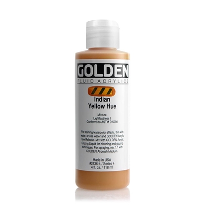 Golden Fluid Acrylic 118 ml 2436 Indian Yellow Hue S4