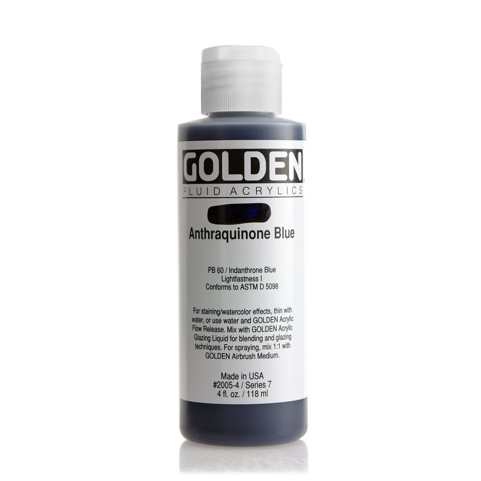 Golden Fluid Acrylic 118 ml 2005 Anthaquinone Blue S7