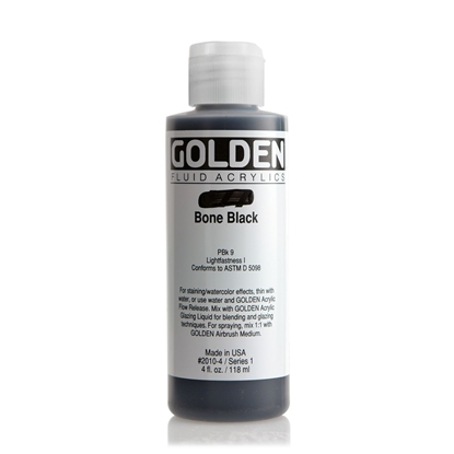 Golden Fluid Acrylic 118 ml 2010 Bone Black S1