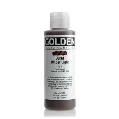 Golden Fluid Acrylic 118 ml 2035 Burnt Umber Light S1
