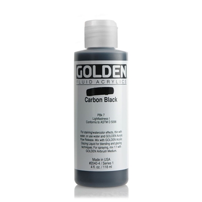 Golden Fluid Acrylic 118 ml 2040 Carbone Black S1