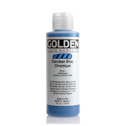 Golden Fluid Acrylic 118 ml 2050 Cerulean Blue Chromium S7