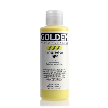 Golden Fluid Acrylic 118 ml 2180 Hansa Yellow Light S3
