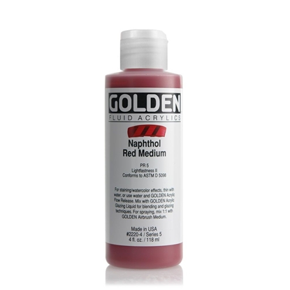 Golden Fluid Acrylic 118 ml 2220 Naphthol Red Medium S5