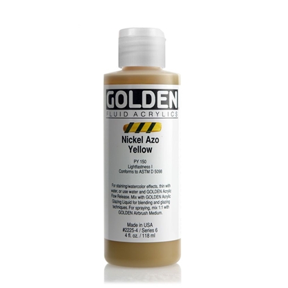 Golden Fluid Acrylic 118 ml 2225 Nickel Azo Yellow S6