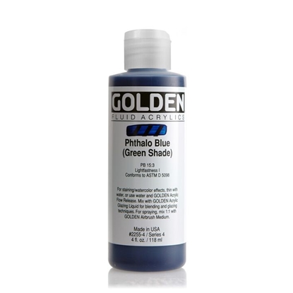 Golden Fluid Acrylic 118 ml 2255 Phthalo Blue Green Shade S4