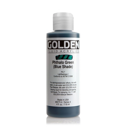 Golden Fluid Acrylic 118 ml 2270 Phthalo Green Blue Shade S4