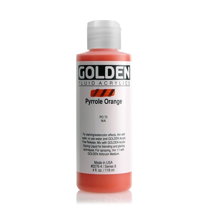 Golden Fluid Acrylic 118 ml 2276 Pyrrole Orange S8