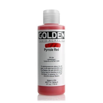 Golden Fluid Acrylic 118 ml 2277 Pyrrole Red S8