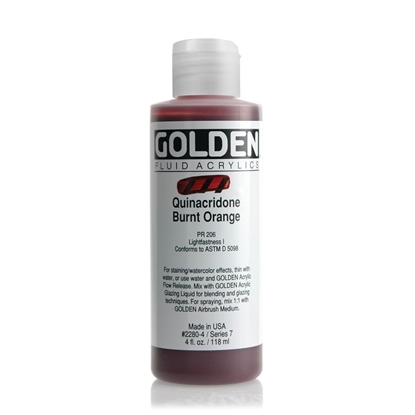 Golden Fluid Acrylic 118 ml 2280 Quinacridone Burnt Orange S7