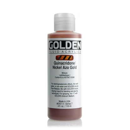 Golden Fluid Acrylic 118 ml 2301 Quinacridone Nickel Azo Gold S7