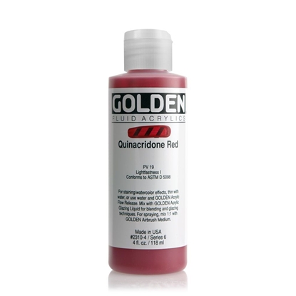 Golden Fluid Acrylic 118 ml 2310 Quinacridone Red S6