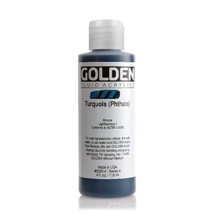 Golden Fluid Acrylic 118 ml 2390 Turquoise (Phthalo) S4