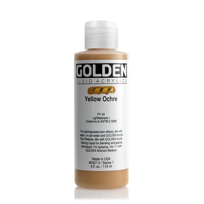 Golden Fluid Acrylic 118 ml 2407 Yellow Ochre S1