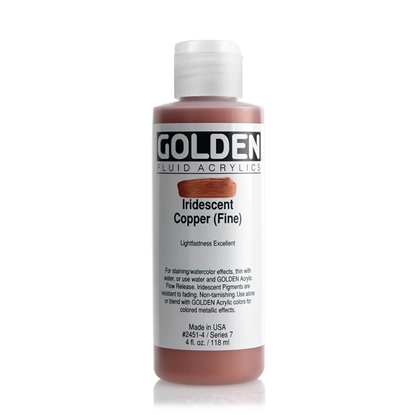 Golden Fluid Acrylic 118 ml 2451 Iridecent Copper (Fine) S7