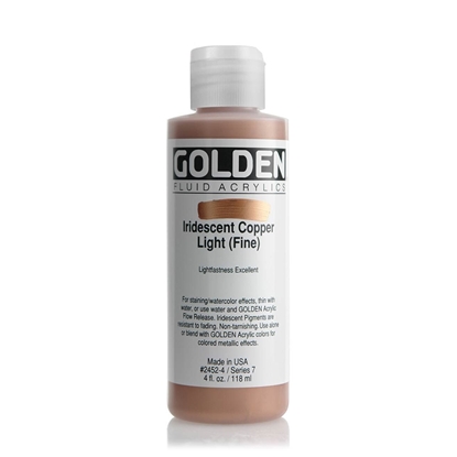 Golden Fluid Acrylic 118 ml 2452 Iridecent Copper Light S7