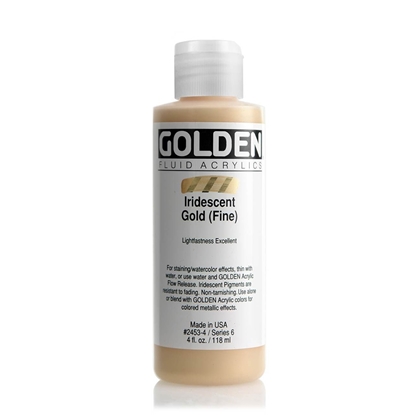 Golden Fluid Acrylic 118 ml 2453 Iridecent Gold (Fine) S6