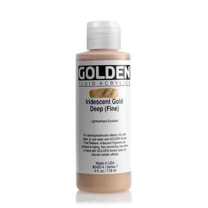 Golden Fluid Acrylic 118 ml 2455 Iridecent Gold Deep (Fine) S7