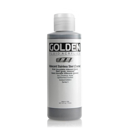 Golden Fluid Acrylic 118 ml 2458 Iridecent Stainless Steel S5