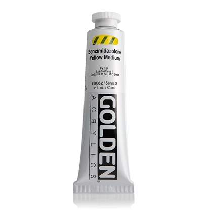 Golden Heavy Body Acrylic 60 ml 1008 Benzimidazolone Yellow Medium S3