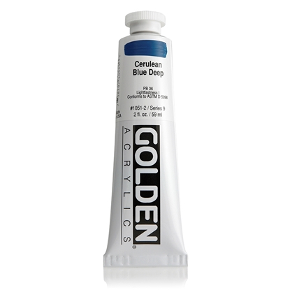 Golden Heavy Body Acrylic 60 ml 1051 Cerulean Blue Deep S9