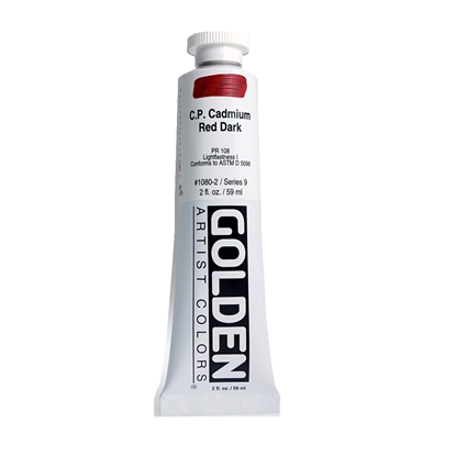 Golden Heavy Body Acrylic 60 ml 1080 C.P.Cadmium Red S9