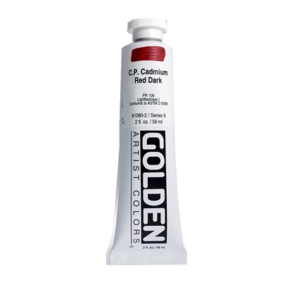 Golden Heavy Body Acrylic 60 ml 1090 C.P.Cadmium Red Light S9
