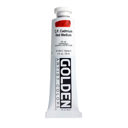 Golden Heavy Body Acrylic 60 ml 1100 C.P.Cadmium Red Medium S9