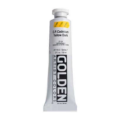 Golden Heavy Body Acrylic 60 ml 1110 C.P.Cadmium Yellow Dark S7