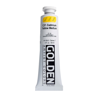 Golden Heavy Body Acrylic 60 ml 1130 C.P.Cadmium Yellow  Medium S7