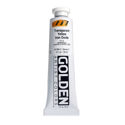 Golden Heavy Body Acrylic 60 ml 1386 Transparent Yellow Iron Oxide S3
