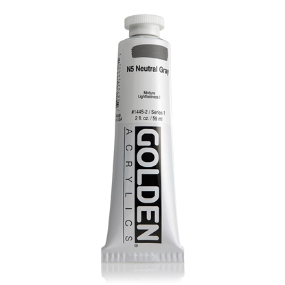 Golden Heavy Body Acrylic 60 ml 1445 Neutral Grey N5 S1