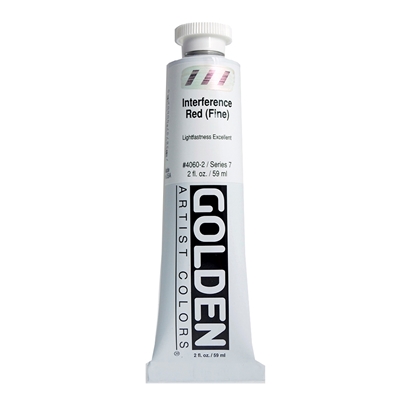 Golden Heavy Body Acrylic 60 ml 4060 Interference Red S7