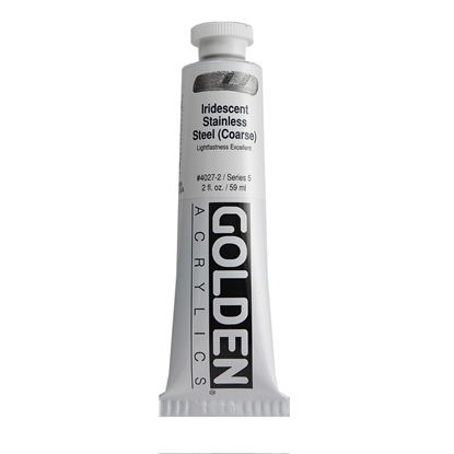 Golden Heavy Body Acrylic 60 ml 4027 Iridescent Stainless Steel (Coarse)S5