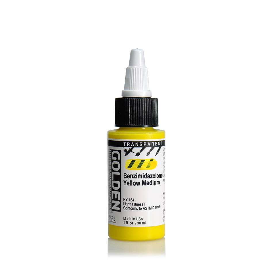 Golden High Flow 30 ml 8555-1 Transparent Benzimidazolone Yellow Medium S3
