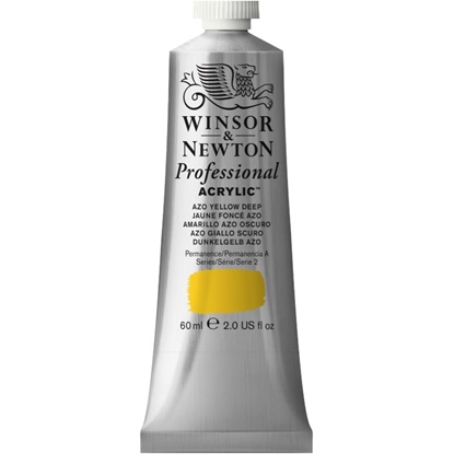 W&N Professional Acrylic 60 ml 039 Azo Yellow Deep S2