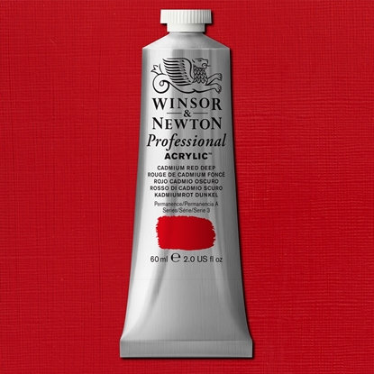 W&N Professional Acrylic 60 ml 097 Cadmium Red Deep S3