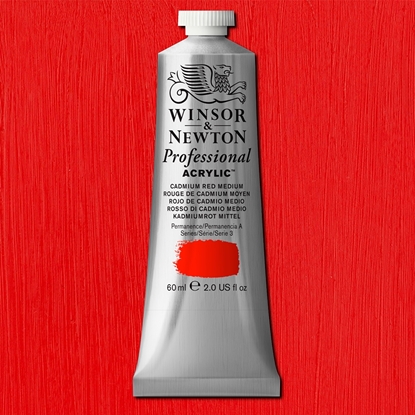 W&N Professional Acrylic 60 ml 099 Cadmium Red Medium S3