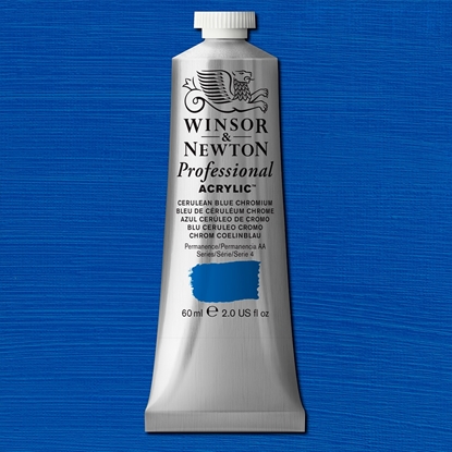 W&N Professional Acrylic 60 ml 130 Cerulean Blue Chromium S4