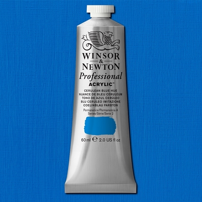 W&N Professional Acrylic 60 ml 139 Cerulean Blue Hue S2
