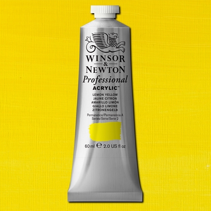 W&N Professional Acrylic 60 ml 346 Lemon Yellow S2
