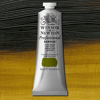 W&N Professional Acrylic 60 ml 447 Olive Green S2