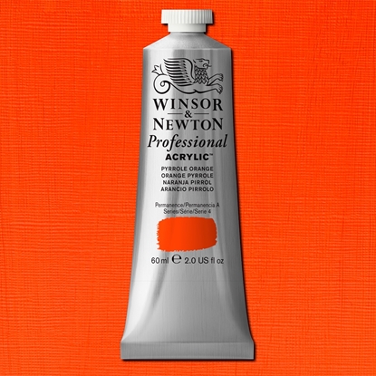 W&N Professional Acrylic 60 ml 519 Pyrrole Orange S4