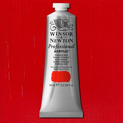 W&N Professional Acrylic 60 ml 534 Pyrrole Red S4