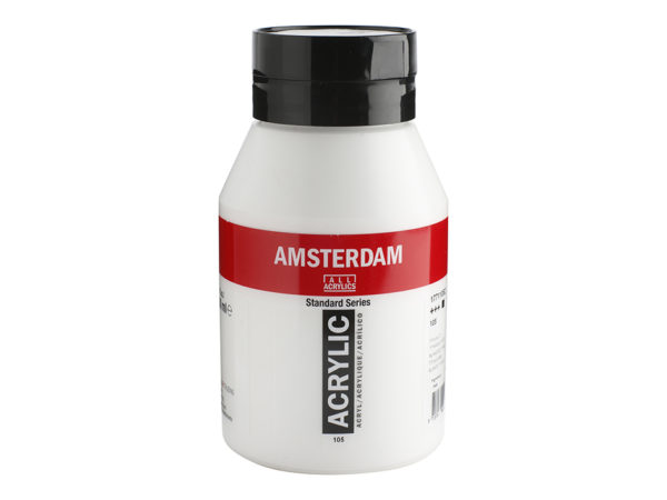 Talens Amsterdam Acrylic 1000 ml 105 Titanium White