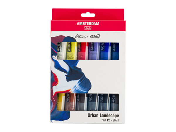 Talens Amsterdam Acrylic set 12X20ml Urban Landscape