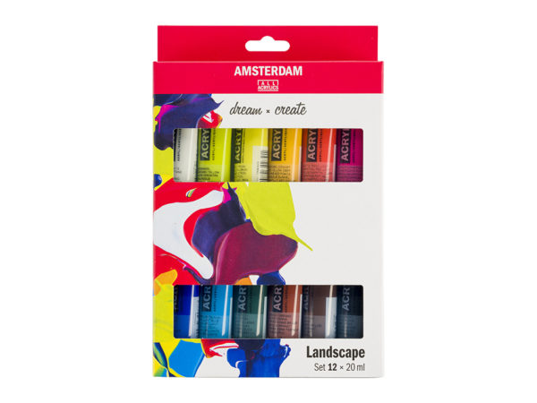 Talens Amsterdam Acrylic set 12X20ml Landscape