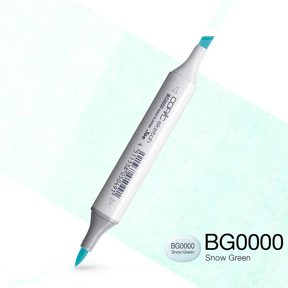 Copic Marker Sketch - BG0000 Snow Green