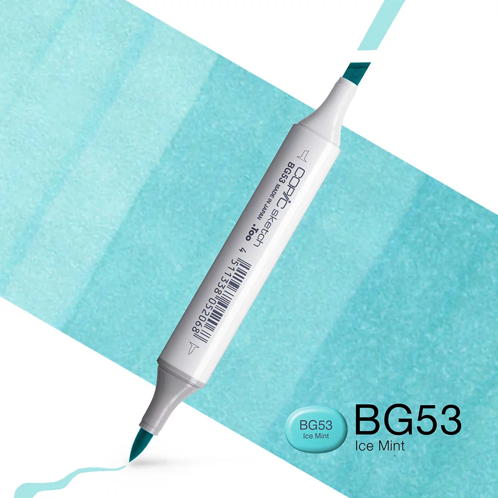 Copic Marker Sketch - BG53 Ice Mint